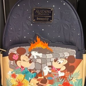 Disney Aulani Resort Mickey and Minnie Campfire Loungefly - Like New